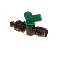 Кран стартовый 1/2"НР для капельной ленты SL-011-1i (IrTech)