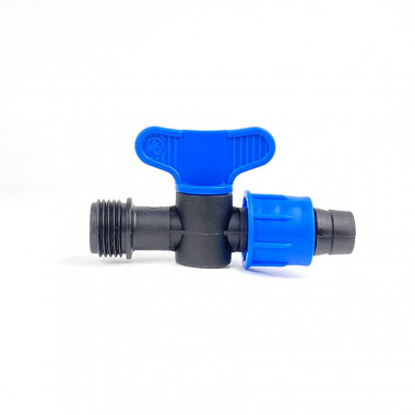 Кран стартовый 1/2"НР х 16 для капельной ленты (TV0117G) Кран стартовый 1/2"НР х 16 для капельной ленты (TV0117G)