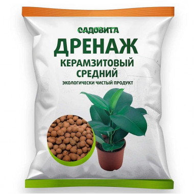 Дренаж керамзитовый средний, 1л (Садовита) Дренаж керамзитовый средний, 1л (Садовита)