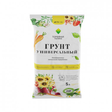 Грунт Торфяная поляна универсальный 5л (РТК) Грунт Торфяная поляна универсальный 5л (РТК)