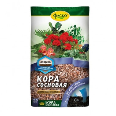 Кора сосновая 2,5л (Фаско) Кора сосновая 2,5л (Фаско)