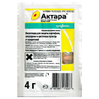 Инсектицид Актара (от тли, белокрылки), 4гр (Syngenta)