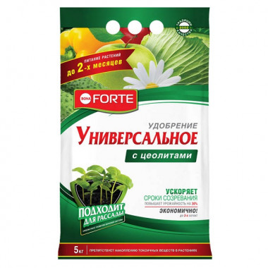 Удобрение универсальное с цеолитами, 2.5кг (Bona Forte) Удобрение универсальное с цеолитами, 2.5кг (Bona Forte)
