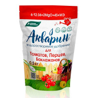 Удобрение Акварин для томатов, перцев, баклажанов, 500г (Буйские)