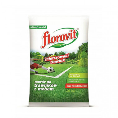 Удобрение Florovit для газонов гранулированное с большим содержанием железа 10кг Удобрение Florovit для газонов гранулированное с большим содержанием железа 10кг