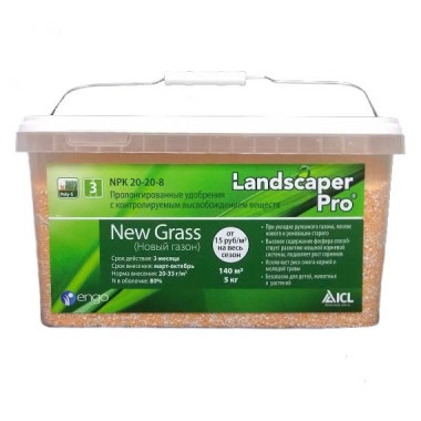 Удобрение для газона Landscaper Pro "New Grass" 3М, 5кг (ICL SF) Удобрение для газона Landscaper Pro "New Grass" 3М, 5кг (ICL SF)